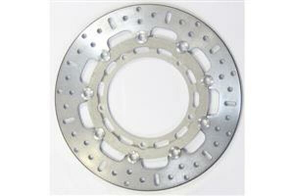 Brake Rotor Floating Round Silver, Stainless Steel, 1, nordicamoto.ro