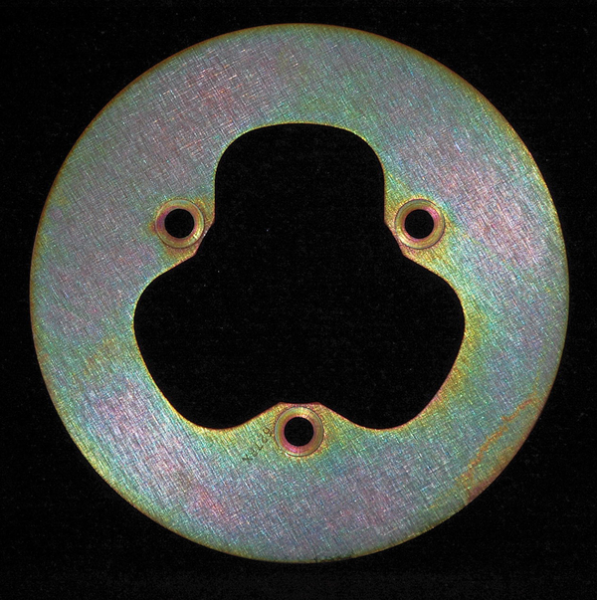 D-series Round Brake Rotor Gold, Zinc, 1, nordicamoto.ro