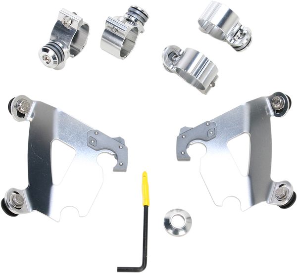 Cafe Fairing Trigger-lock Hardware Kit Polished, 1, nordicamoto.ro