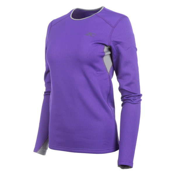 Bluza Dama Klim Base Layer Solstice Shirt 3.0 Chili Pepper - Castlerock Gray-5