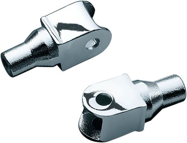 Tapered Foot Peg Adapters Chrome, 1, nordicamoto.ro