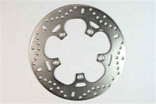Round Fixed Brake Rotor Silver, Stainless Steel, 1, nordicamoto.ro