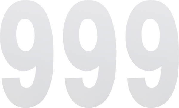Standard Numbers White, 3, nordicamoto.ro