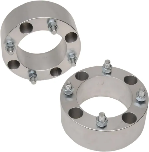 Wheel Spacers With Studs Silver 