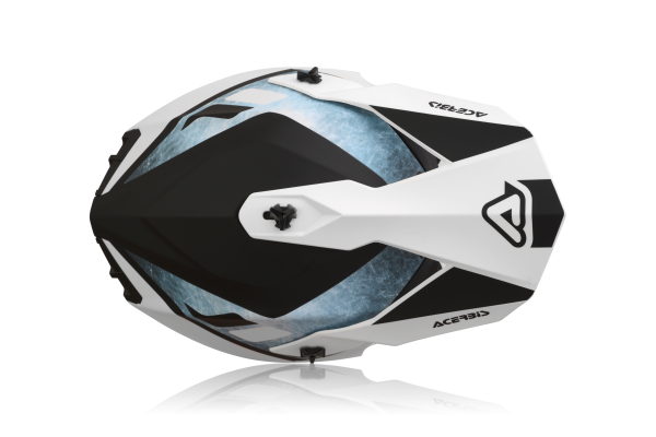 Casca Acerbis Linear White/Light Blue-3