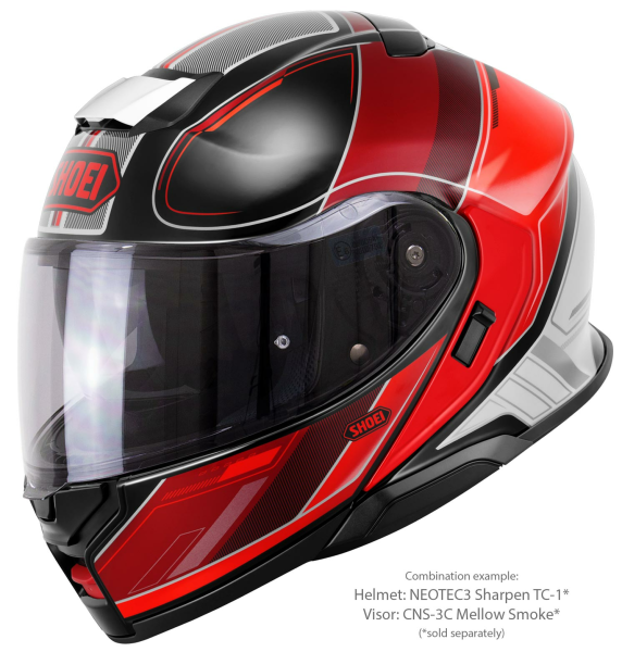 Casca Flip-up SHOEI NEOTEC3 SHARPEN TC-1 Negru/Alb/Rosu XXL-2