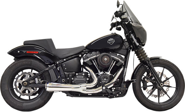 The Ripper Short Road Rage 2-into-1 Exhaust System Chrome, 1, nordicamoto.ro