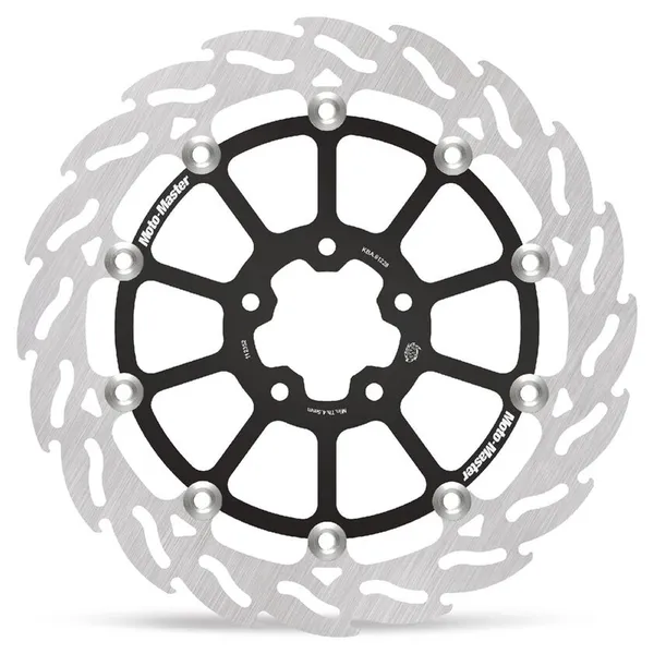MOTO-MASTER Flame Series Floating Rotor Black, Silver 
