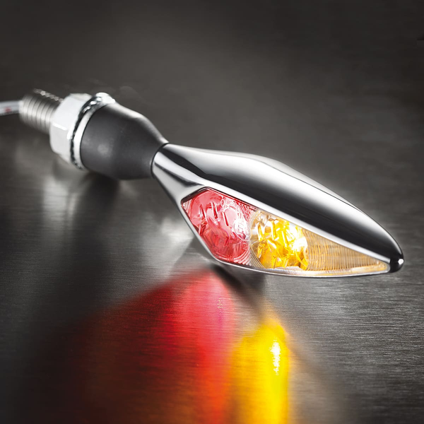 Rhombus Df Indicator + Rear/brake Light Chrome, 1, nordicamoto.ro