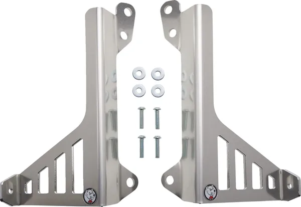 Radiator Braces Aluminum, Silver, Blue, 2, nordicamoto.ro