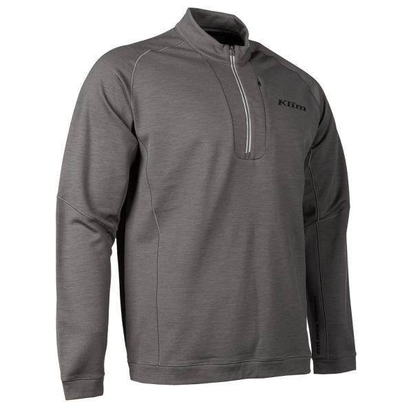 Bluza Corp Snowmobil Klim Teton Merino Wool 1/4 Zip Base Layer Asphalt-7