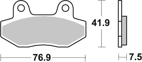 Hf Street Ceramic Organic Brake Pads, 2, nordicamoto.ro