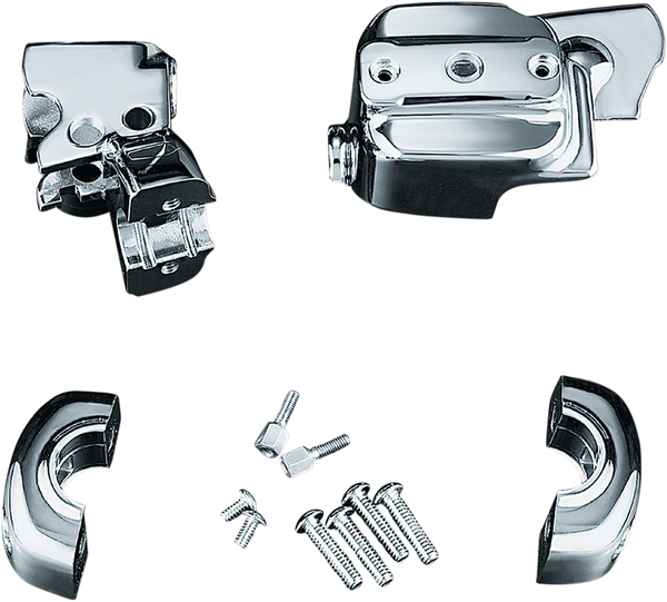 Handlebar Control Cover Kit Silver, 1, nordicamoto.ro