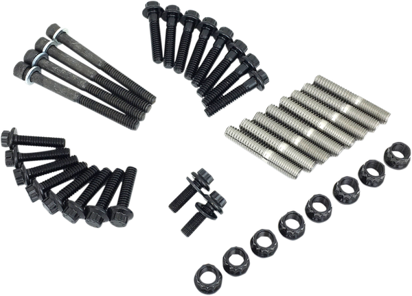 12-point Engine Fastener Kit Black, 1, nordicamoto.ro