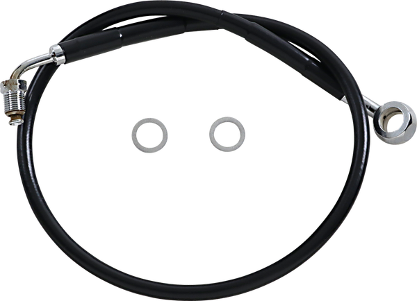 Extended Length Stainless Steel Brake Line Black, Vinyl Coated Oversize [+102 mm (4'')], 1, nordicamoto.ro