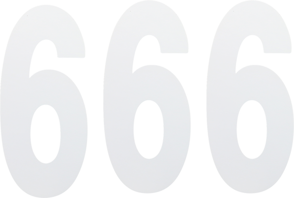 Standard Numbers White, 2, nordicamoto.ro