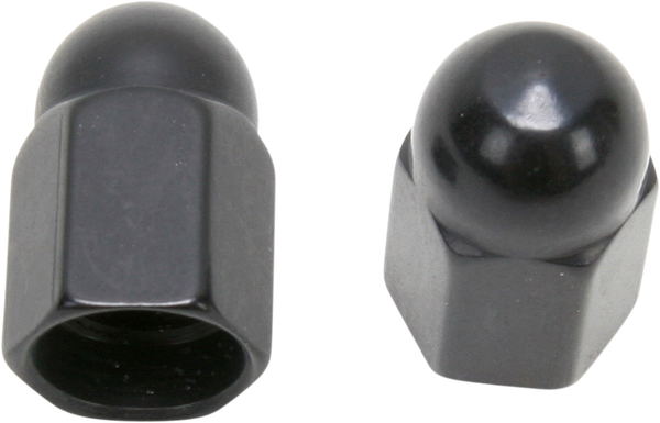 Custom Valve Stem Cap Black, Anodized, 1, nordicamoto.ro