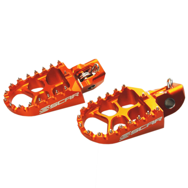 Evolution Racing Footpegs Orange 