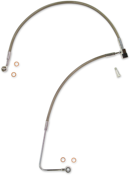 Xr Lower Brake Line Silver Standard, 1, nordicamoto.ro