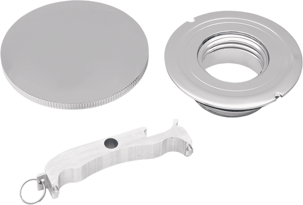 Gas Cap With Paint Protectors Chrome, 1, nordicamoto.ro