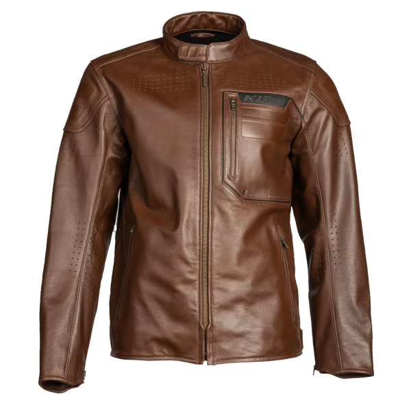 Geaca Moto Touring Klim Sixxer Leather Gunmetal Black-12