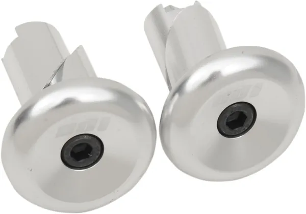 Aluminum Handlebar End Plug Silver-0