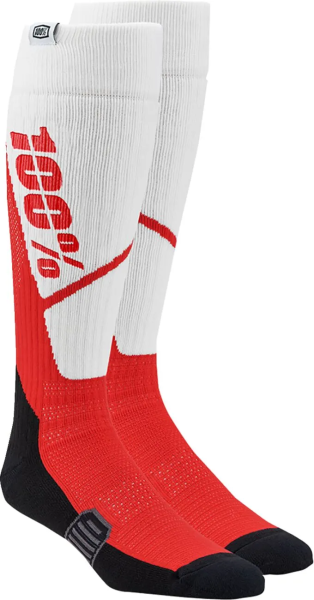 Sosete 100% Torque Comfort Moto  Red/White S/M, 2, nordicamoto.ro