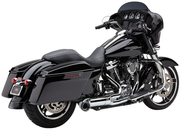 Turn Out 2-into-1 Exhaust System Chrome, 1, nordicamoto.ro