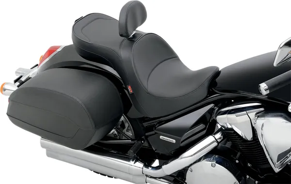 Low-profile Touring Seat With Ez Glide Ii Backrest Option Black-5