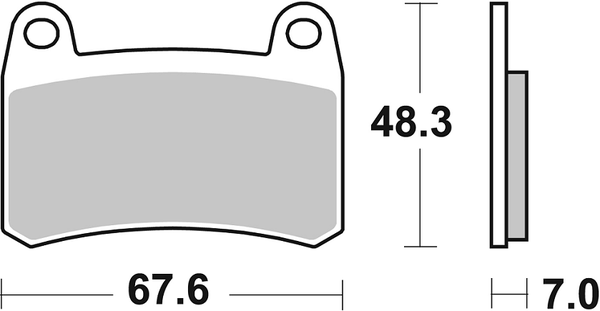 Hs Street Excel Sintered Front Brake Pads, 1, nordicamoto.ro