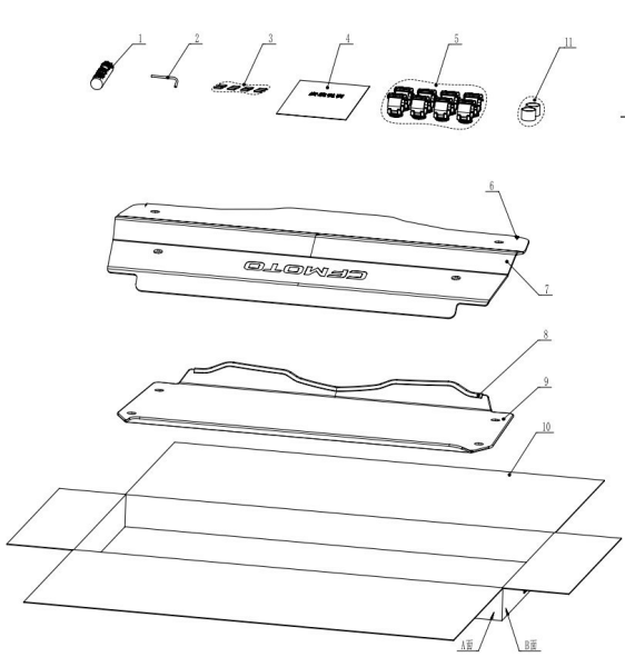 SET PARBRIZ FAȚĂ + SPATE UTV CFMOTO ZFORCE 550 EX / 800, 7, nordicamoto.ro