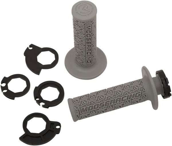 MOOSE RACING 36 Series Clamp-on Grips Gray, Silver -0