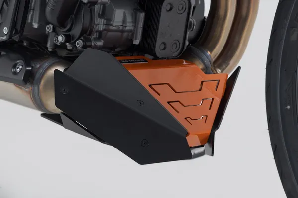 Front Spoiler Black, Orange -4