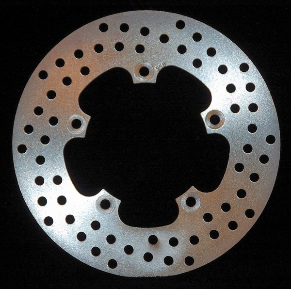 Round D-series Scooter Brake Rotor Silver, Stainless Steel, Zinc, 1, nordicamoto.ro