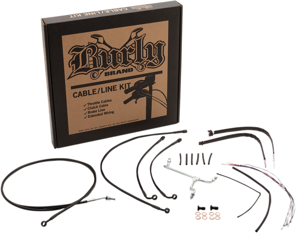 Complete Stainless Braided Handlebar Cable/brake Line Kit Silver, 1, nordicamoto.ro