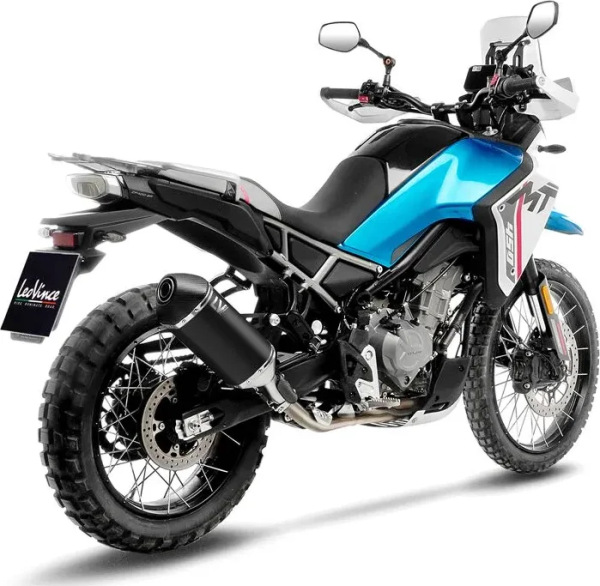Tobă de eșapament LeoVince LV-14 Black Edition Slip-On pentru CFMOTO 450MT, 4, nordicamoto.ro