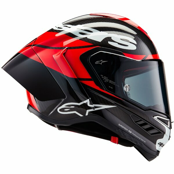 Casca integrala sport ALPINESTARS SUPERTECH R10 CARBON ELEMENT Negru/Rosu/Alb-6