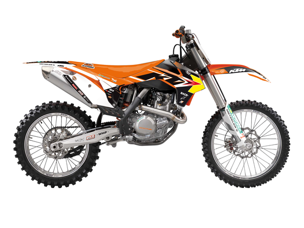 Trophy Graphic Kit With Seat Cover Yellow, Orange, Black, 3, nordicamoto.ro