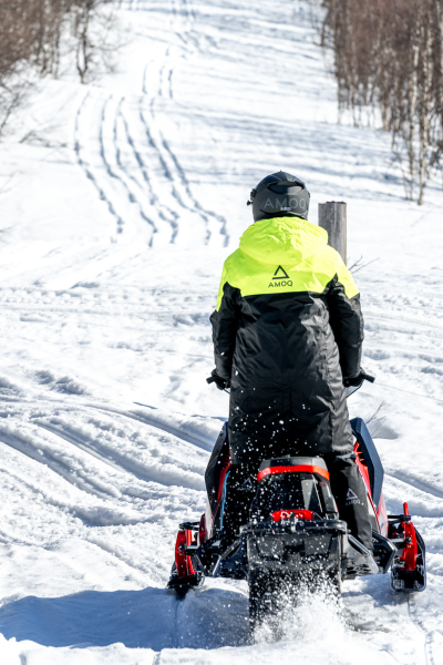 AMOQ Apex Racing Pit Coat Black/Hivis S/M-2