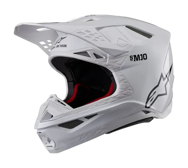 Casca Alpinestars Supertech M10 Solid Mx White-6