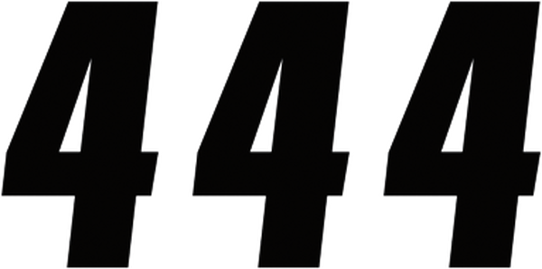 Number Stickers Black, 2, nordicamoto.ro
