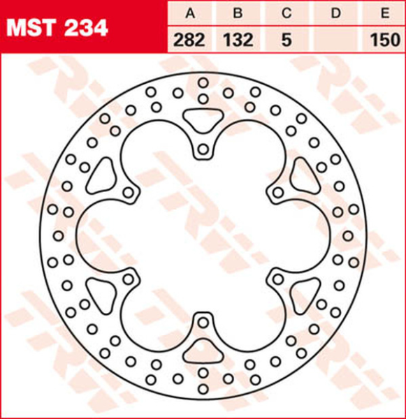 Disc de frână fix, rotund, 250–299 mm, 1, nordicamoto.ro