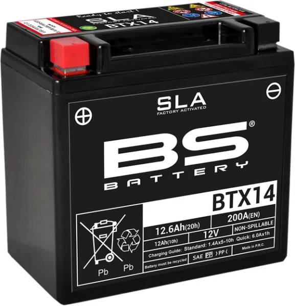 Sla Factory- Activated Agm Maintenance-free Battery Black-1