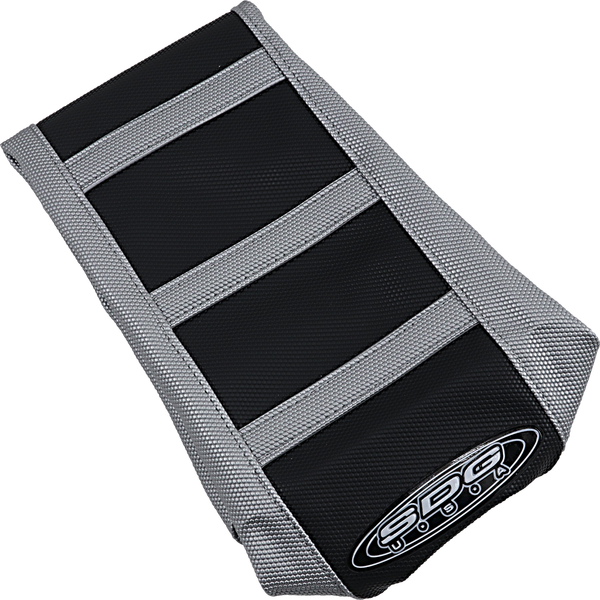 6-rib Gripper Seat Cover Black, Gray, 1, nordicamoto.ro