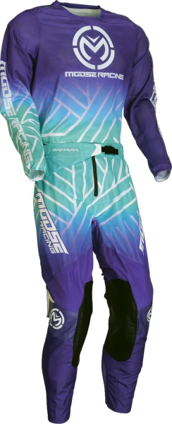 Tricou MOOSE RACING Sahara Green/Purple-2