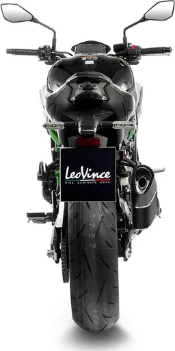 Tobă de eșapament LeoVince LV-14 R Black Edition Slip-On pentru Kawasaki Z900, 3, nordicamoto.ro