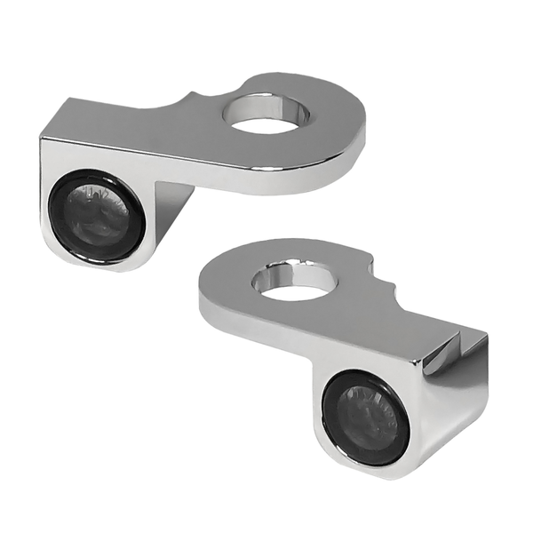 Nano Series Handlebar Turn Signals Chrome, 2, nordicamoto.ro
