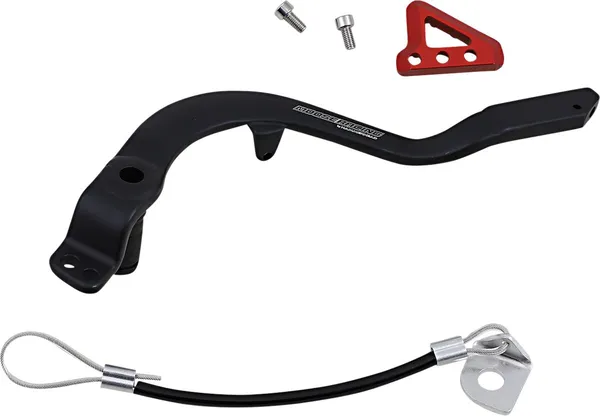 MOOSE RACING Brake Pedal Black, Red -0