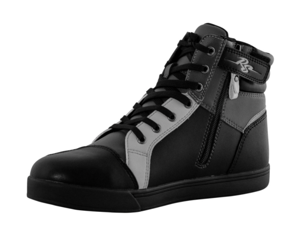 Cizme Rusty Stitches Joey Black/Grey/Light Grey-1