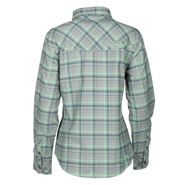 Camasa Dama Klim Upland Flannel Monument Gray - Wintermint-6